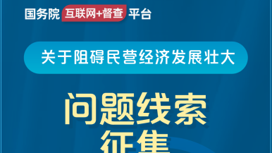 老年人考逼视频国务院“互联网+督查”平台公开征集阻碍民营经济发展壮大问题线索